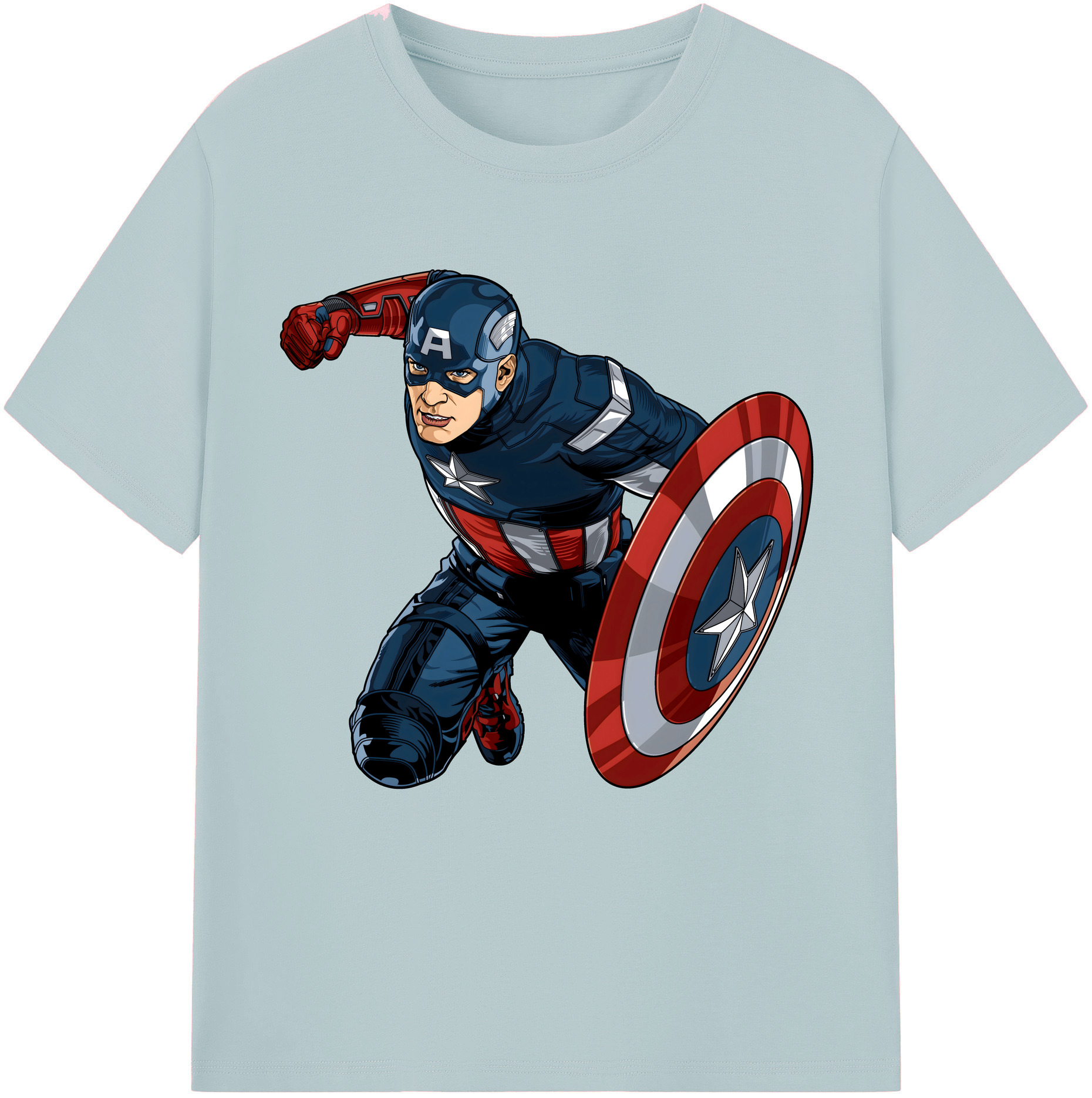 （画像用） アベンジャーズ The Avengers 綿100％半袖Tシャツ（フロントプリント）